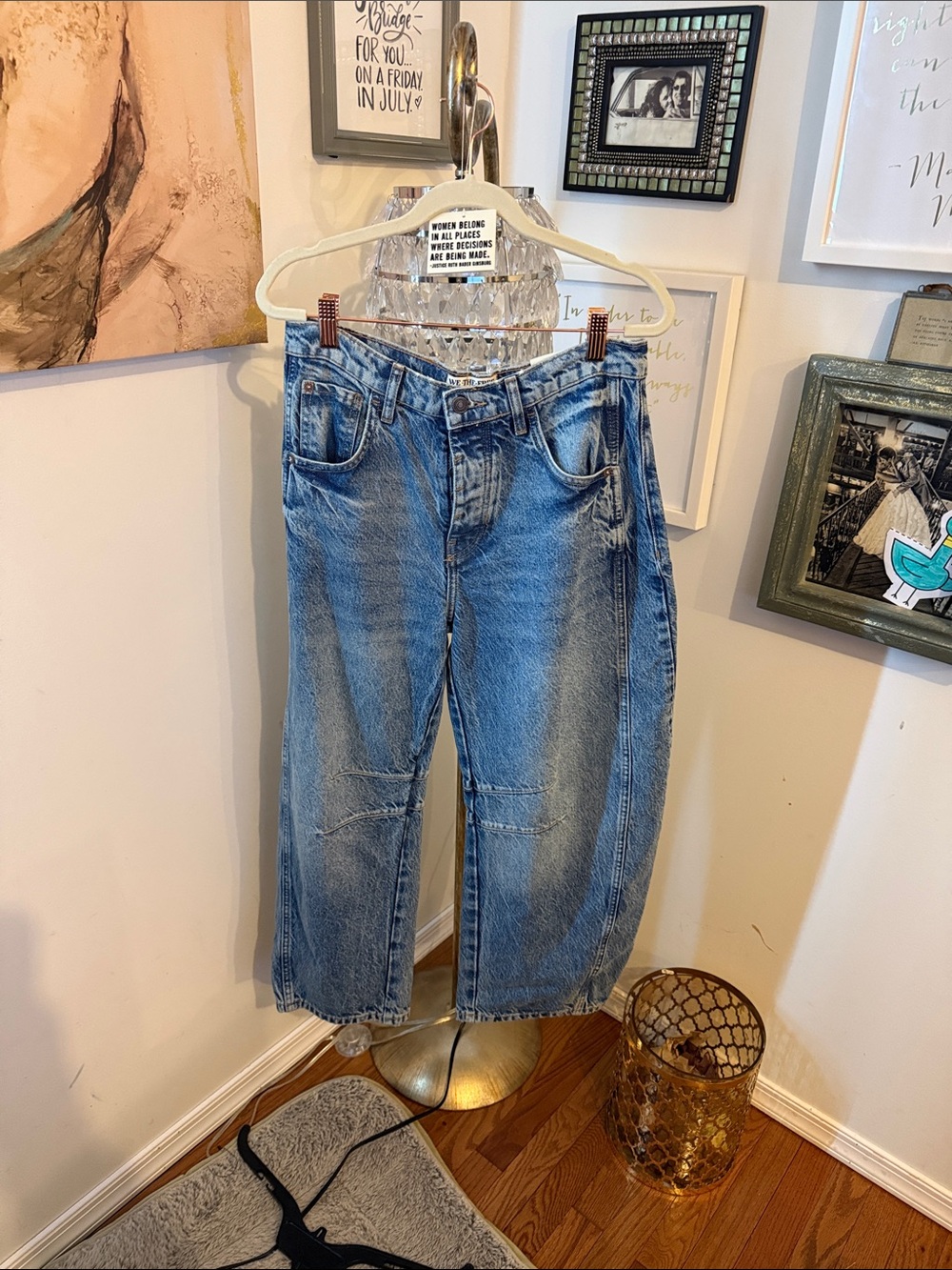 We The Free Relaxed Light Blue Cropped Jeans